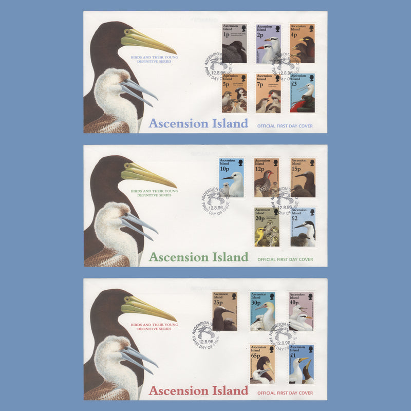 Ascension 1996 Birds first day covers