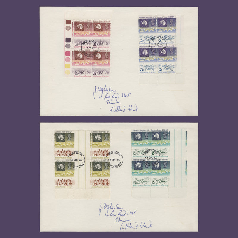 BAT 1971 Antarctic Treaty covers, SIGNY ISLAND