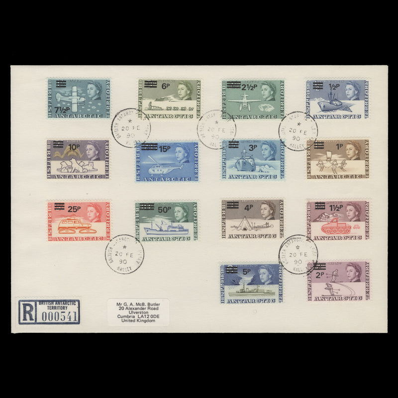 BAT 1971 Decimal Provisionals cover, HALLEY