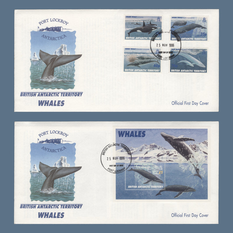 BAT 1996 Whales first day covers