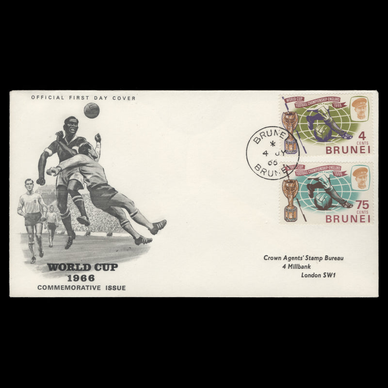 Brunei 1966 World Cup Football first day cover