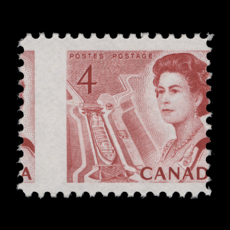 Canada 1972 (Variety) 4c Queen Elizabeth II with perf shift