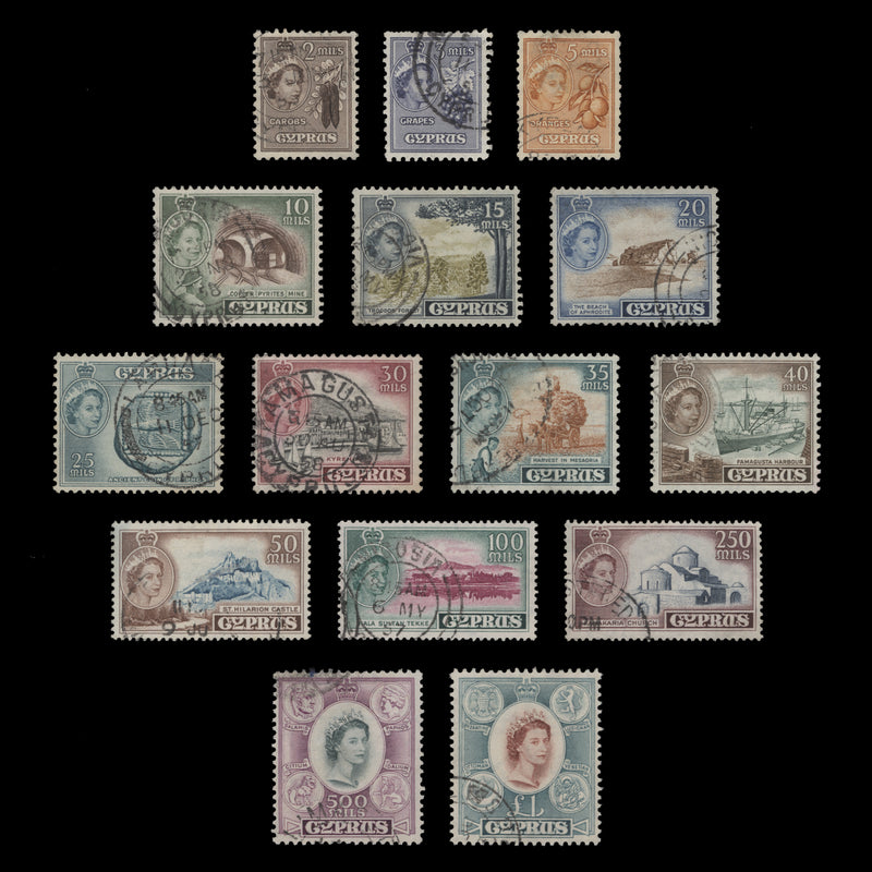 Cyprus 1955 (Used) Definitives