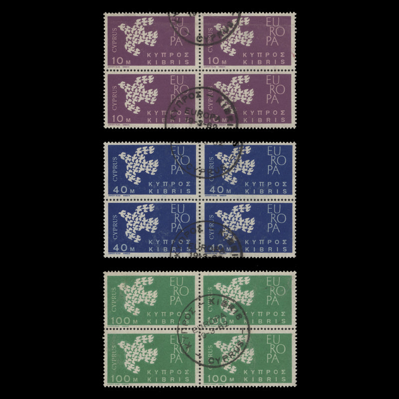 Cyprus 1962 (Used) Europa blocks