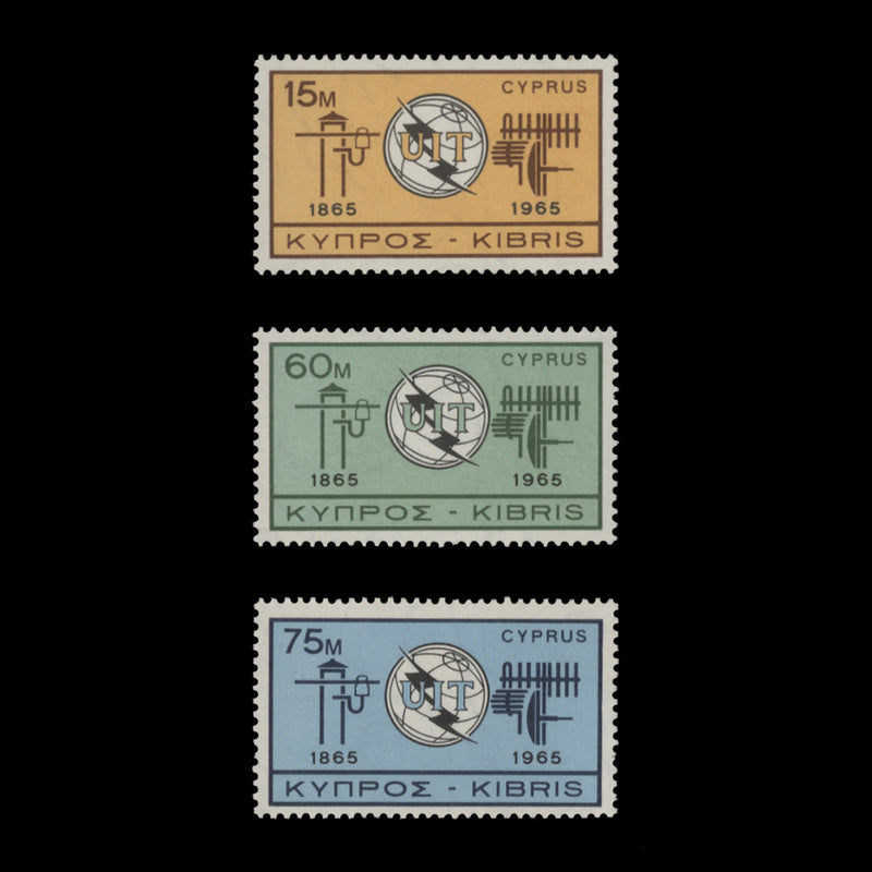 Cyprus 1965 (MNH) ITU Centenary set