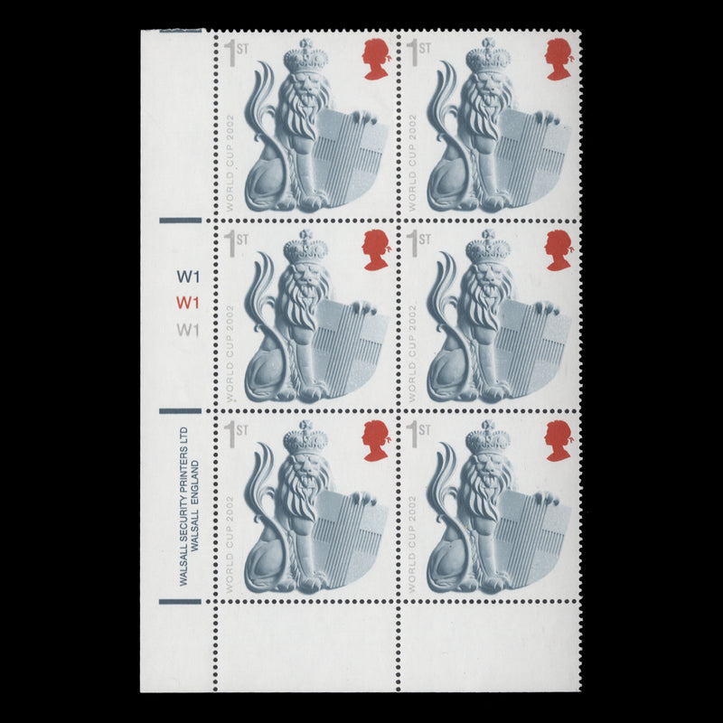 Great Britain 2002 (MNH) World Cup Football Championship cylinder block