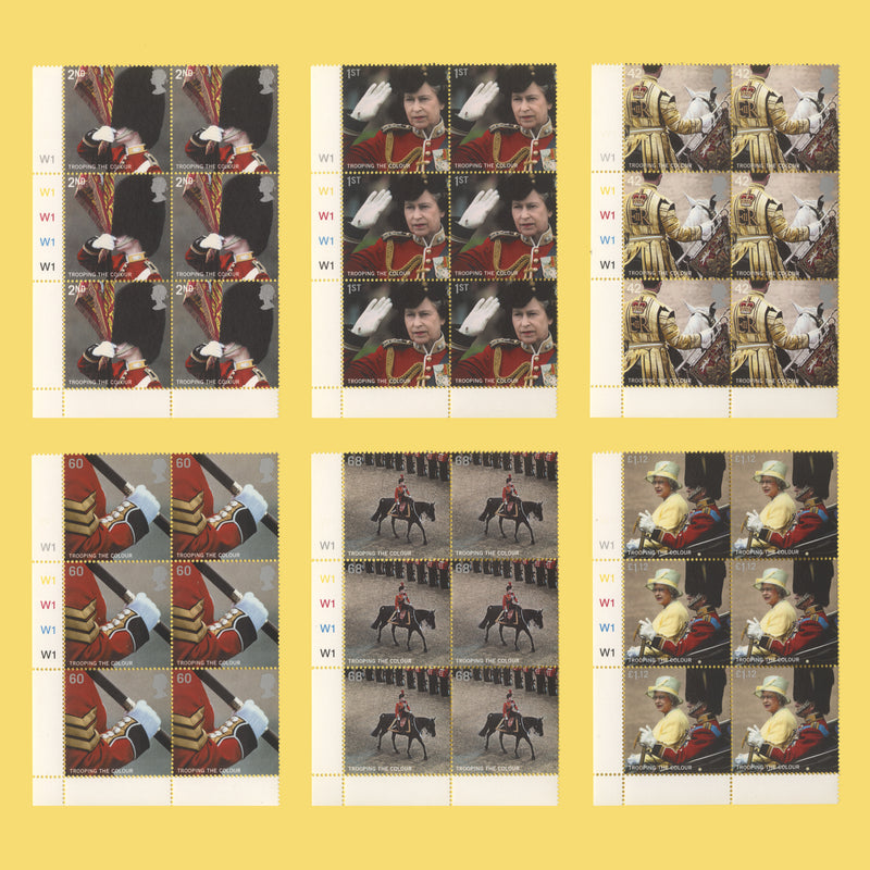 Great Britain 2005 (MNH) Trooping the Colour cylinder blocks