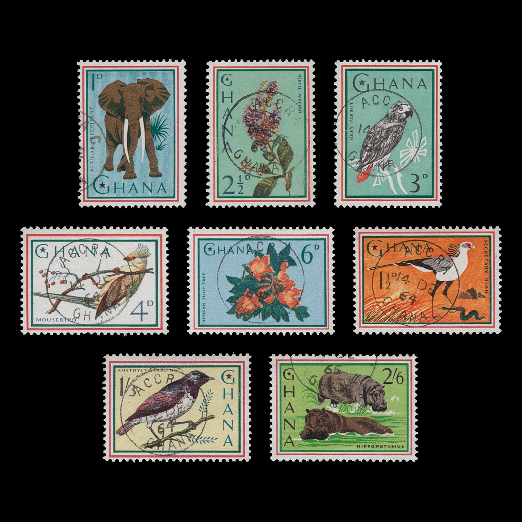 Ghana 1964 (MNH) Flora & Fauna – ZEBOOSE.COM