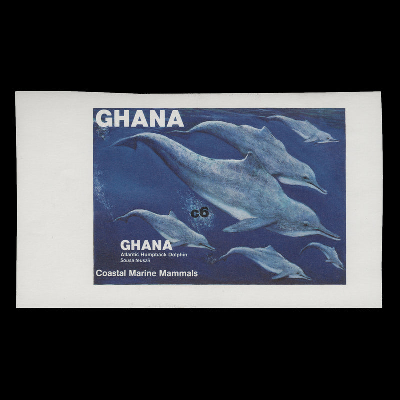 Ghana 1983 Costal Marine Mammals uncut proof miniature sheet