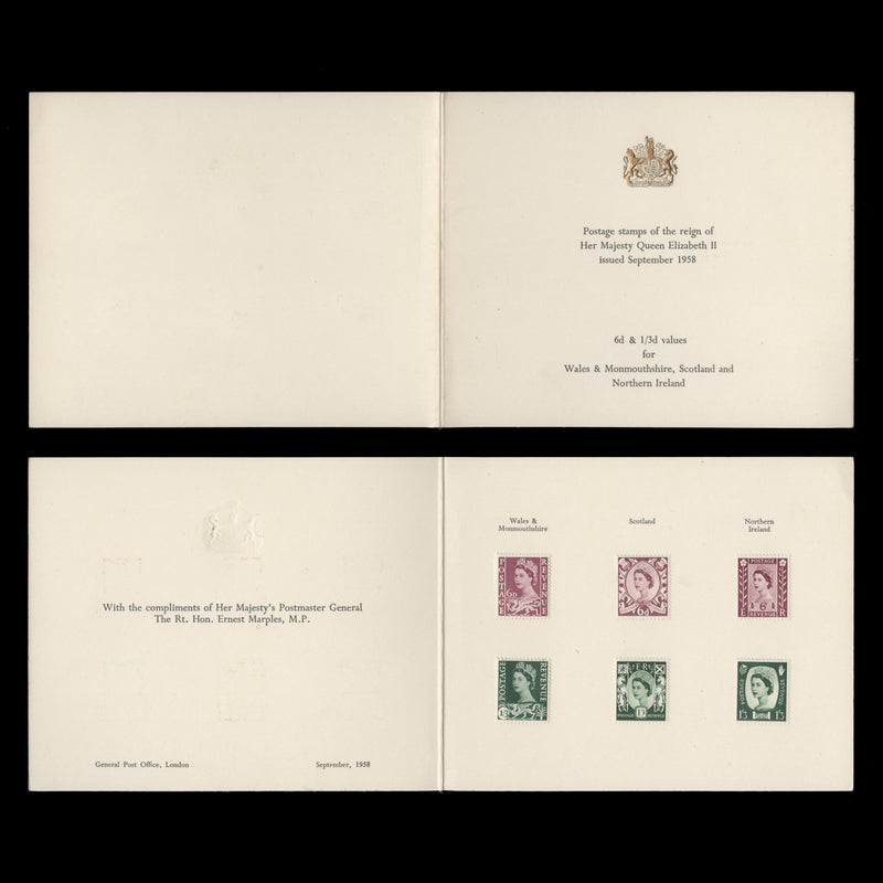 Great Britain 1958 Regionals presentation folder