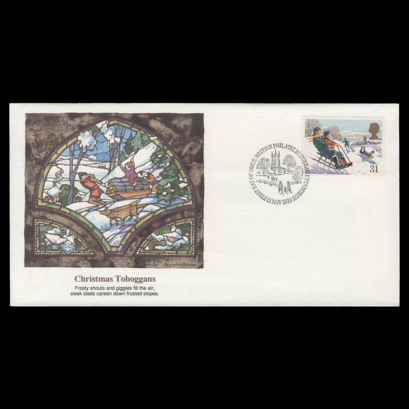 Great Britain 1990 Christmas first day cover, EDINBURGH