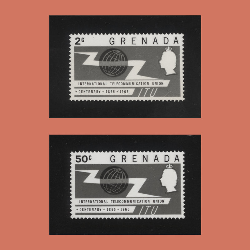 Grenada 1965 ITU Centenary photographic proofs