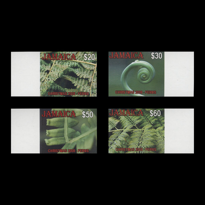 Jamaica 2008 Ferns/Christmas imperf proof singles