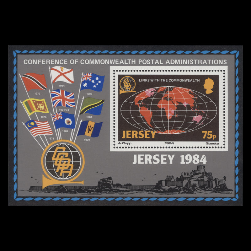 Jersey 1984 (MNH) CPA Conference miniature sheet