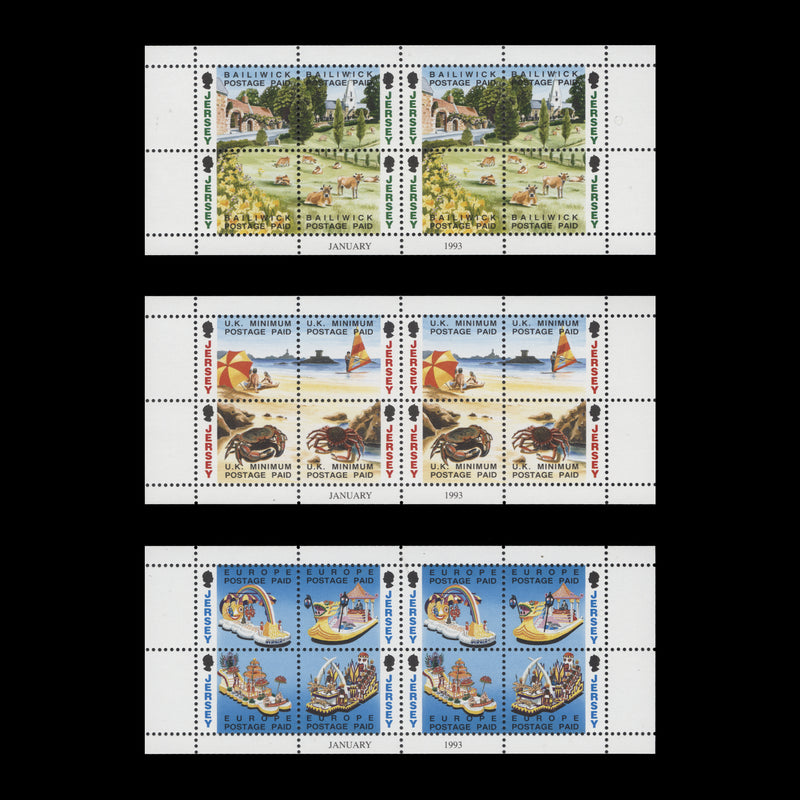 Jersey 1993 (MNH) Definitives booklet panes