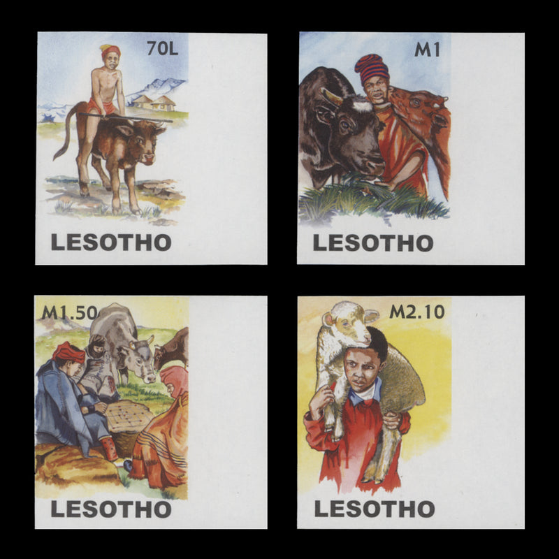 Lesotho 2006 Herdboys imperforate proof singles