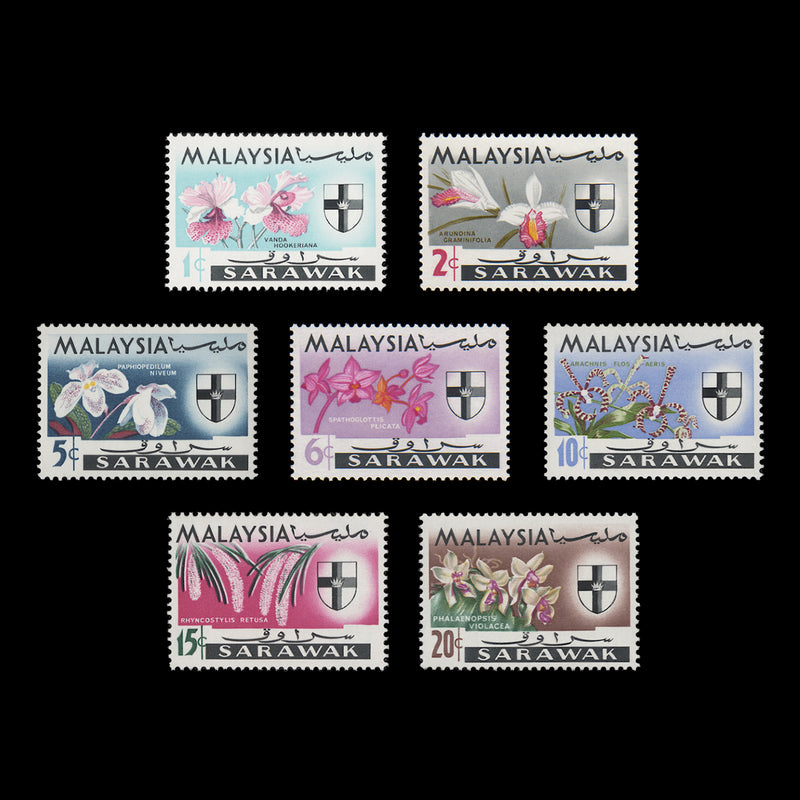 Sarawak 1965 (MNH) Orchid Definitives