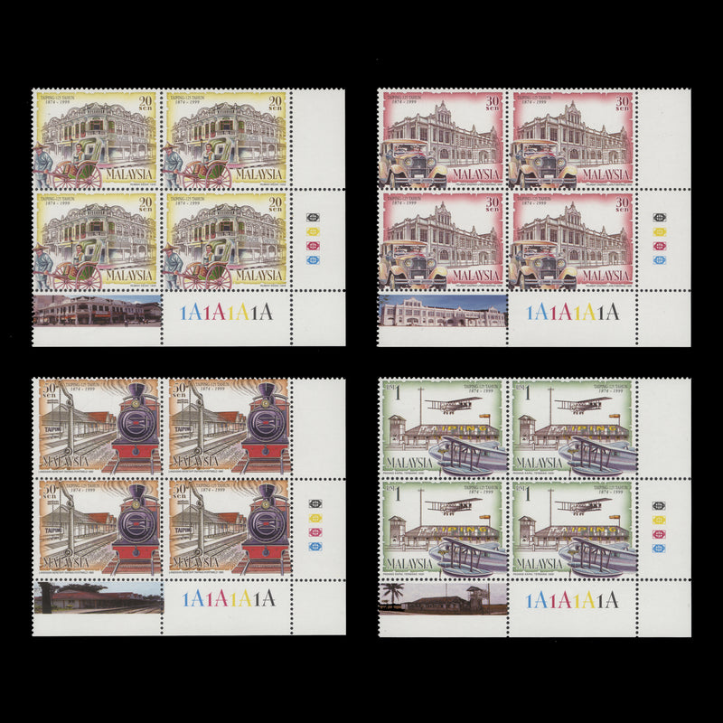 Malaysia 1999 (MNH) Taiping Anniversary plate blocks