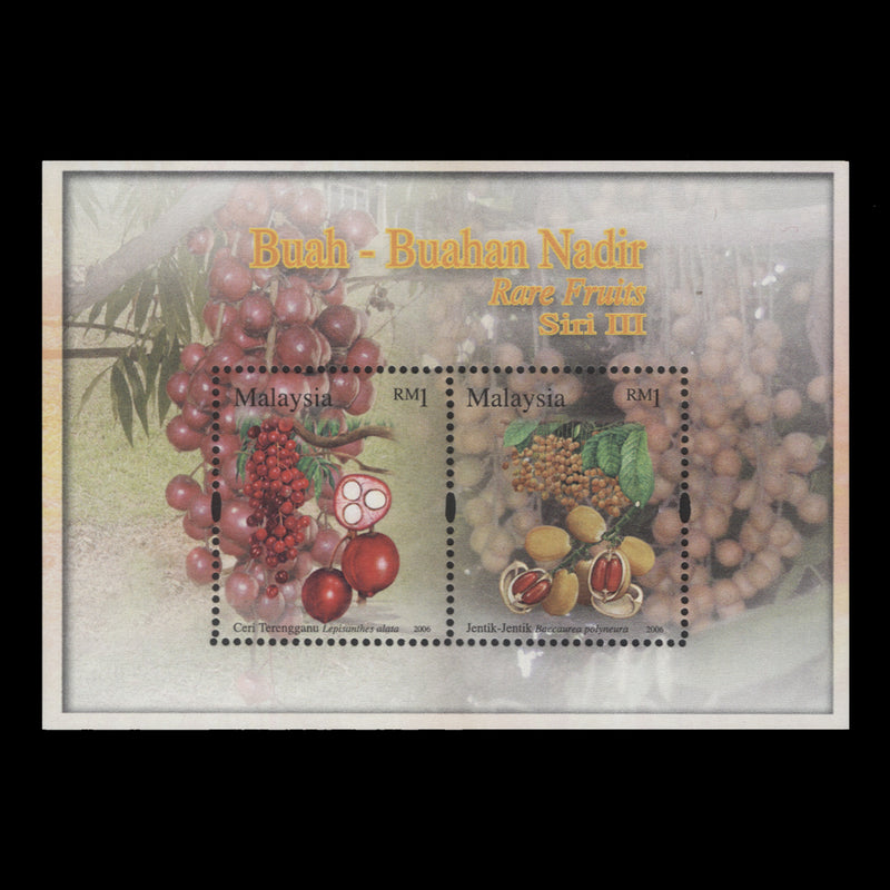 Malaysia 2006 (MNH) Rare Fruits miniature sheet