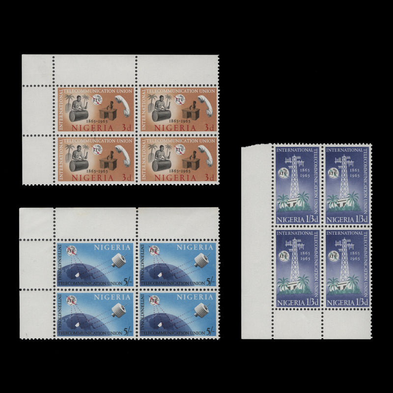 Nigeria 1965 (MNH) ITU Centenary blocks