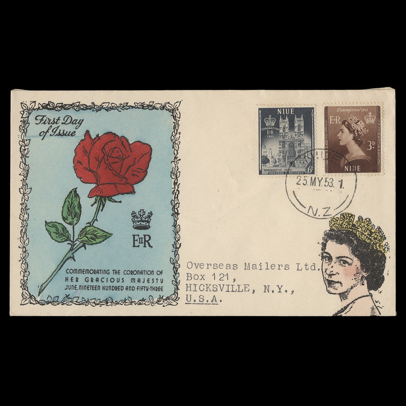 Niue 1953 Coronation first day cover