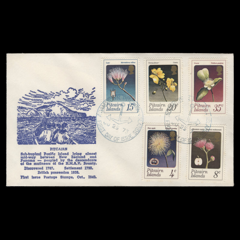 Pitcairn Islands 1973 Flowers first day cover