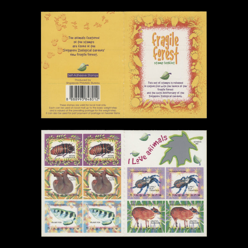 Singapore 1998 Fragile Forest booklet