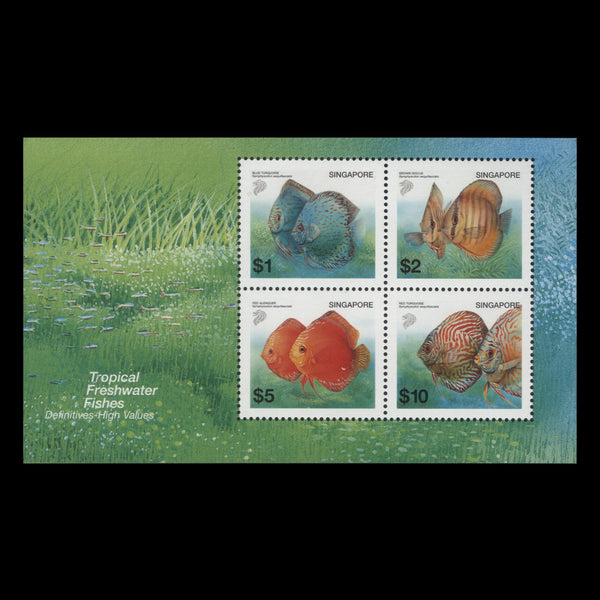 Singapore 2002 (MNH) Tropical Marine Fish Definitives miniature sheet