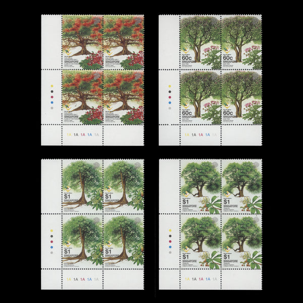 Singapore 2002 (MNH) Heritage Trees plate blocks