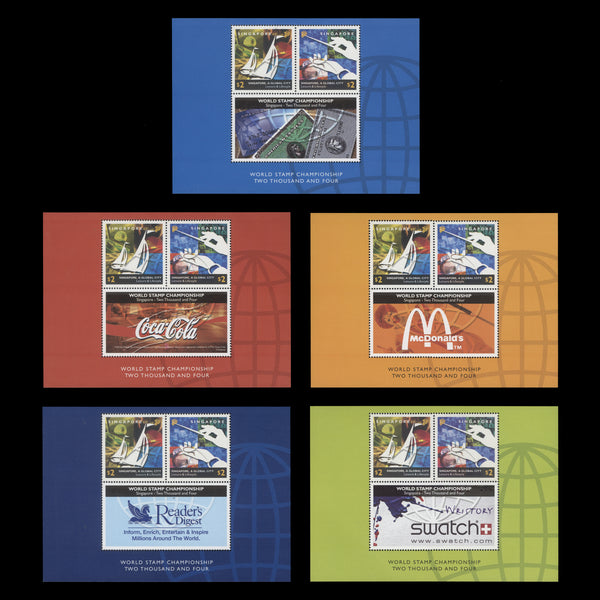 Singapore 2002 (MNH) Leisure & Lifestyle/World Stamp Championship miniature sheets