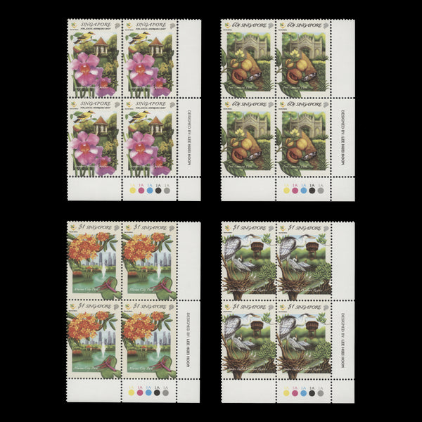 Singapore 2003 (MNH) Parks and Gardens plate blocks