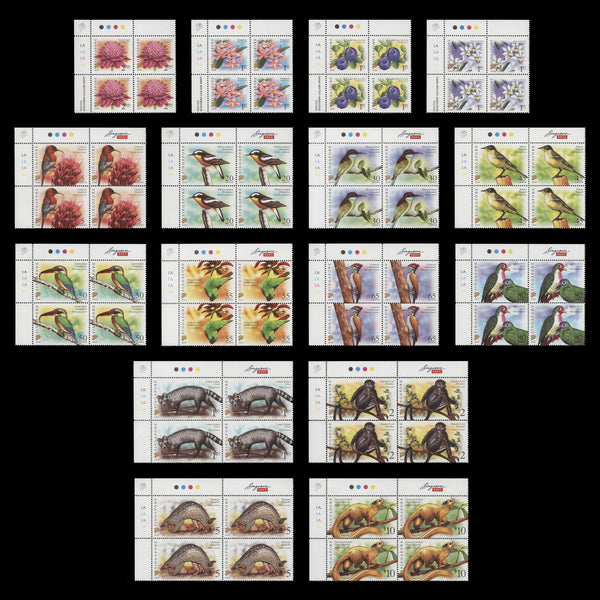 Singapore 2007-09 (MNH) Flora & Fauna Definitives plate blocks