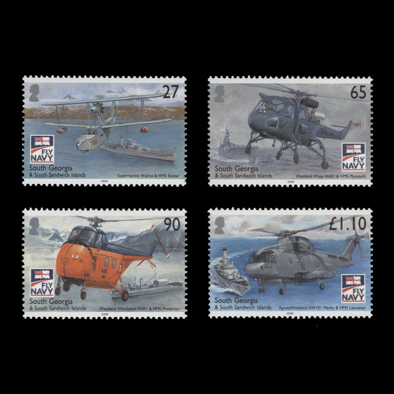 South Georgia 2009 (MNH) Naval Aviation Centenary set