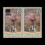 Swaziland 1984 (Variety) 30c/1c Brunsvigia Radulosa missing surcharge