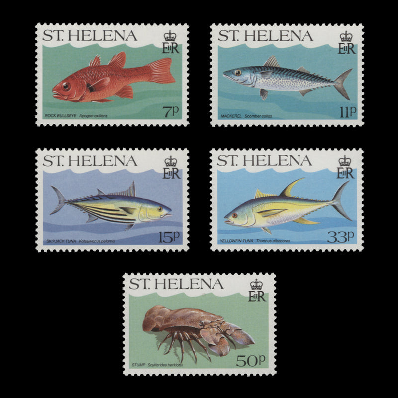 Saint Helena 1985 (MNH) Marine Life set