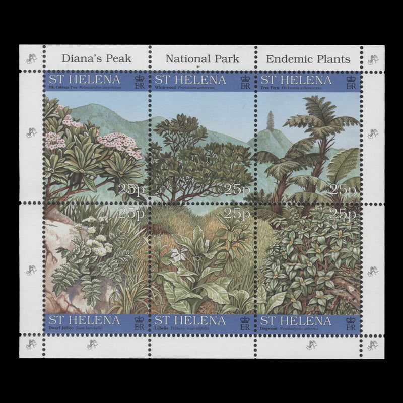 Saint Helena 1997 (MNH) Endemic Plants sheetlet