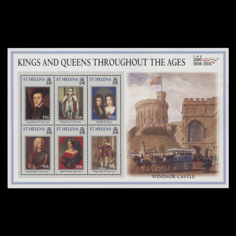 Saint Helena 2000 (MNH) Kings & Queens sheetlet