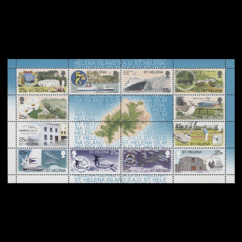 Saint Helena 2003 (MNH) Tourism sheetlet