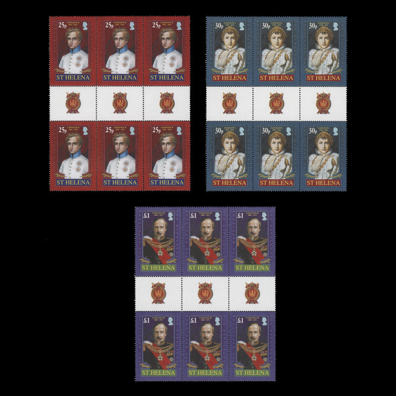 Saint Helena 2007 (MNH) The Napoleons gutter blocks