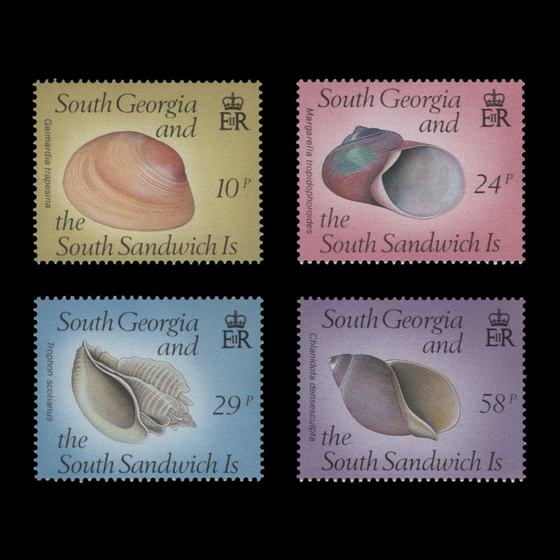 South Georgia 1988 (MNH) Sea Shells set