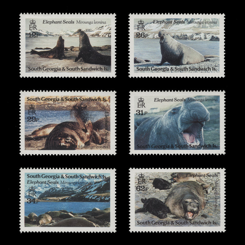 South Georgia 1991 (MNH) Elephant Seals set