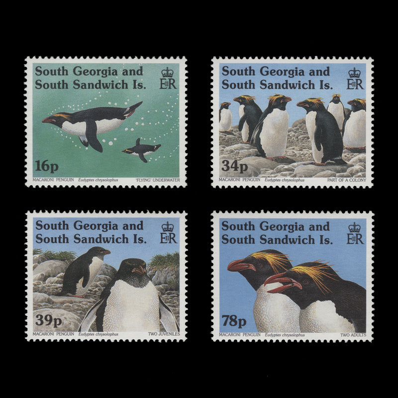 South Georgia 1993 (MNH) Macaroni Penguins set