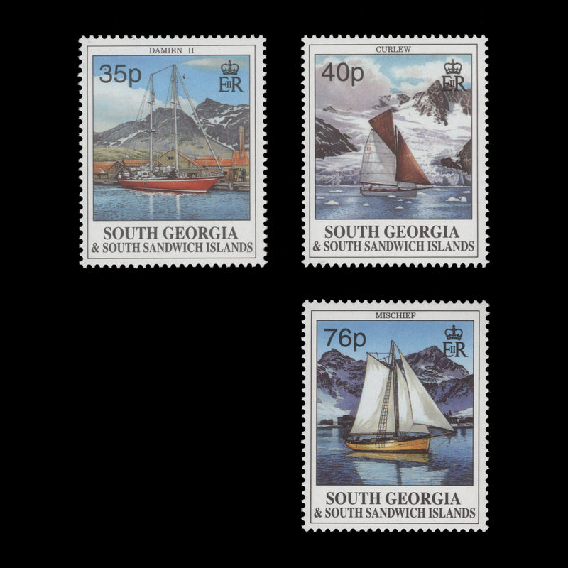 South Georgia 1995 (MNH) Sailing Ships set