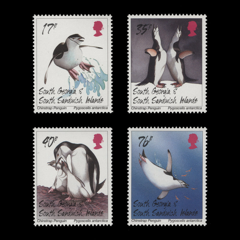 South Georgia 1996 (MNH) Chinstrap Penguins set