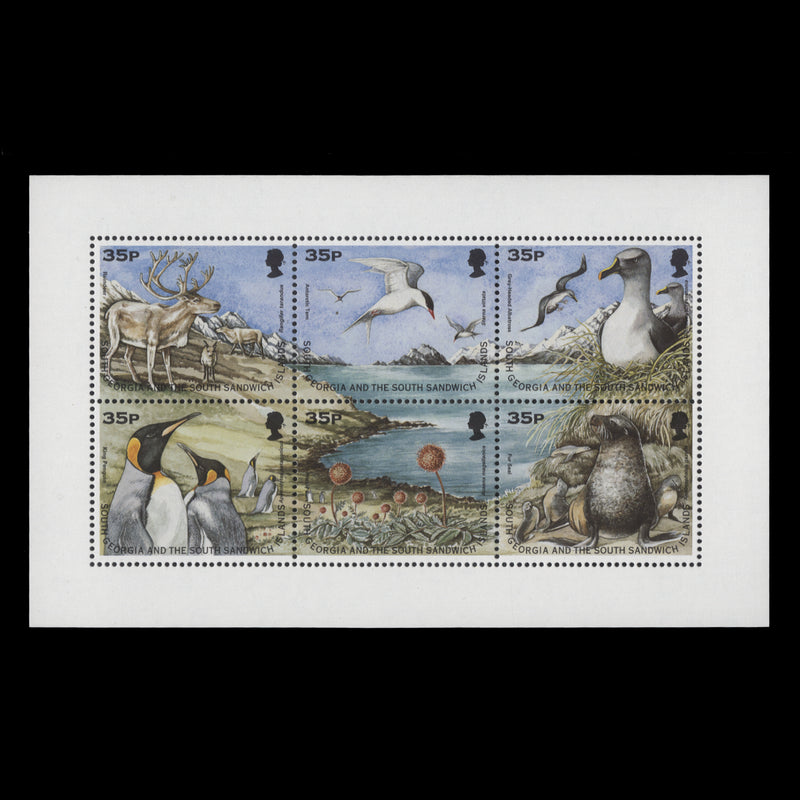 South Georgia 1998 (MNH) Wildlife miniature sheet