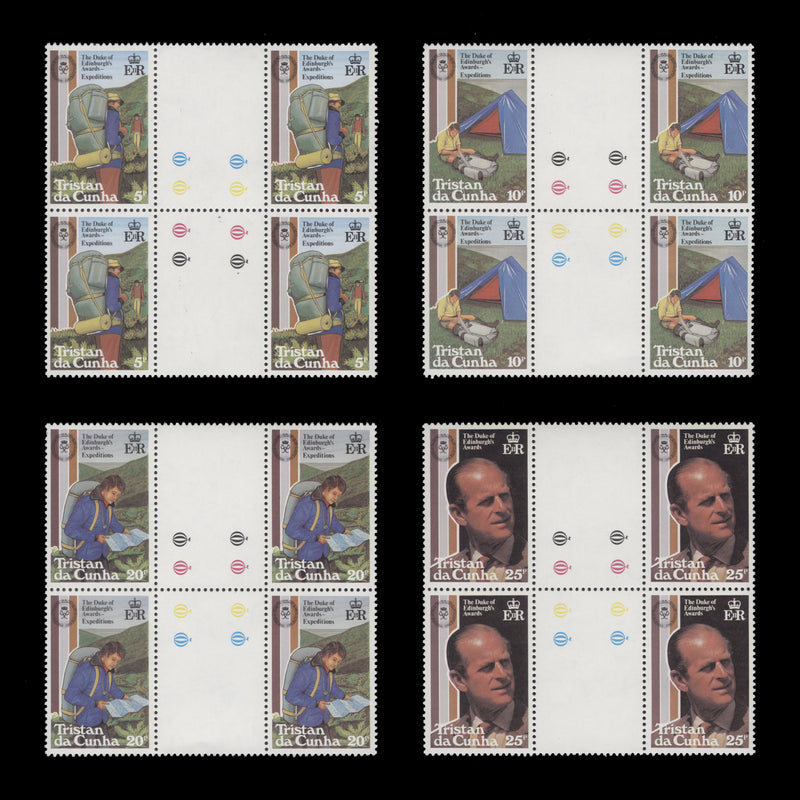 Tristan da Cunha 1981 (MNH) Duke of Edinburgh Awards Scheme gutter traffic light blocks