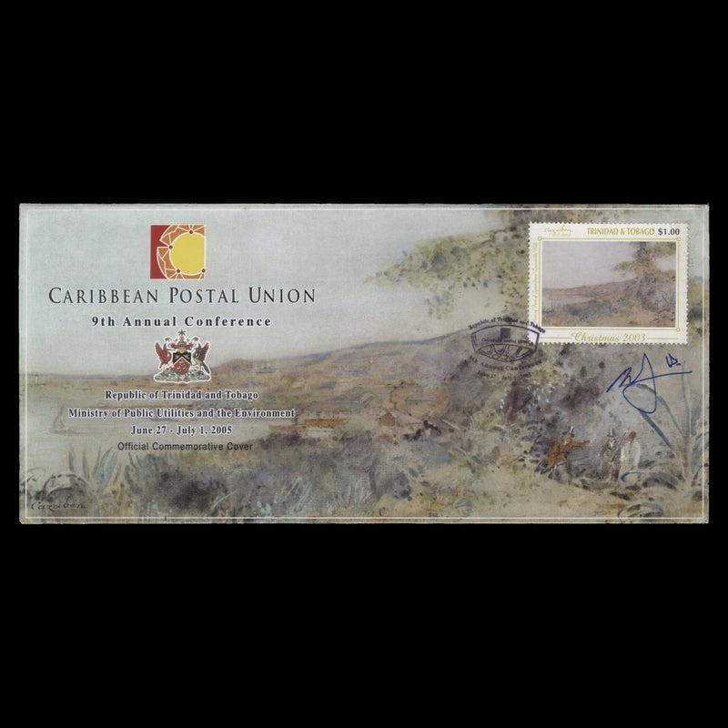 Trinidad & Tobago 2005 CPU Conference commemorative cover signed by Albert Sydney