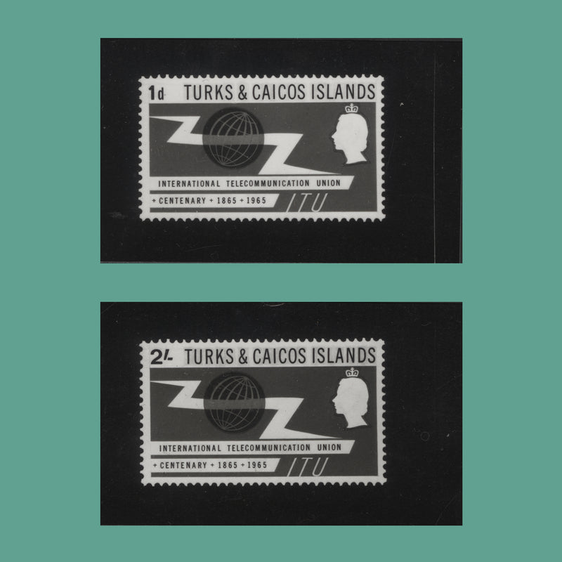 Turks & Caicos Islands 1965 ITU Centenary photographic proofs