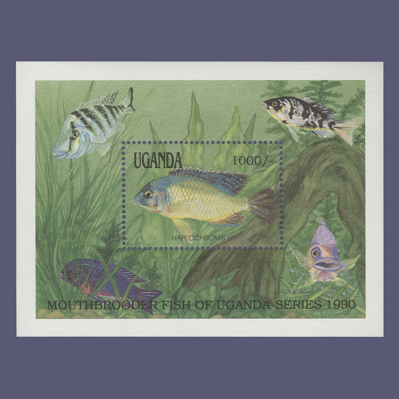 Uganda 1991 (MNH) 1000s Haplochromis miniature sheet