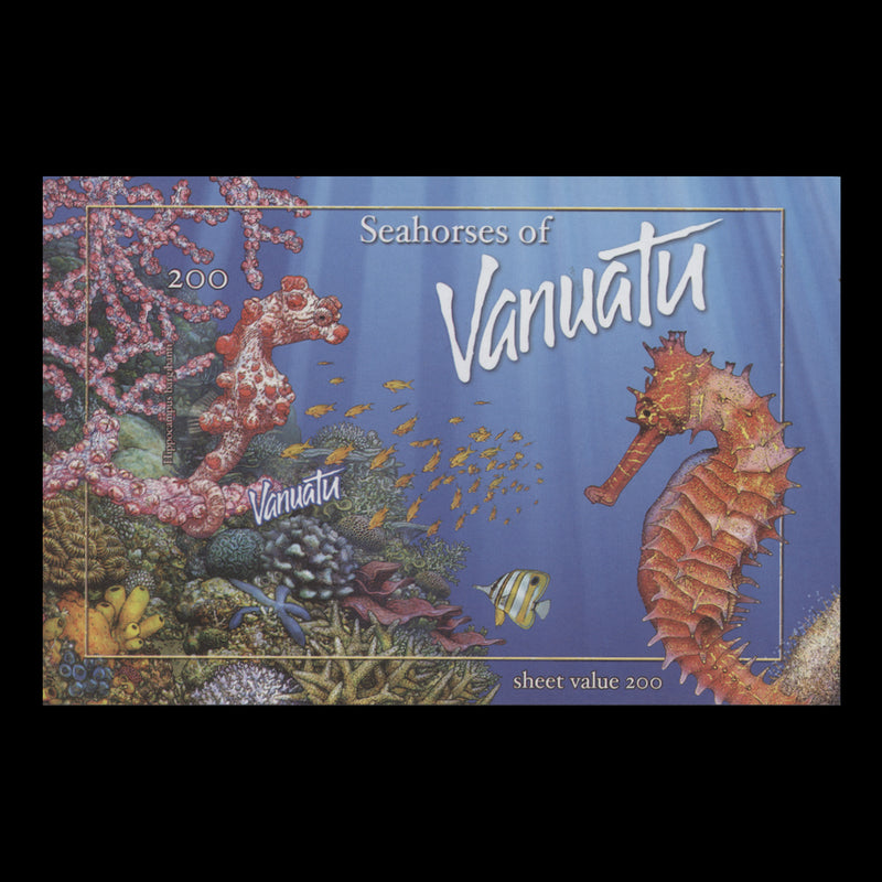 Vanuatu 2003 Seahorses imperf proof miniature sheet